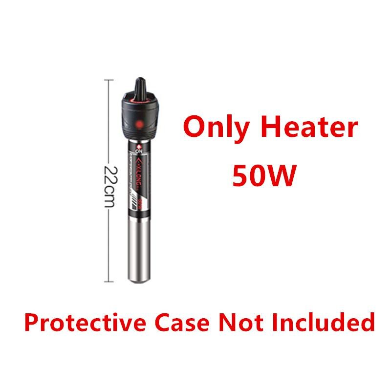 50w-500w Stainless Steel Fish Tank Water Heater Adjustable Aquarium Heater Temperature Controller Or Only Heater Protecitve Case: Black