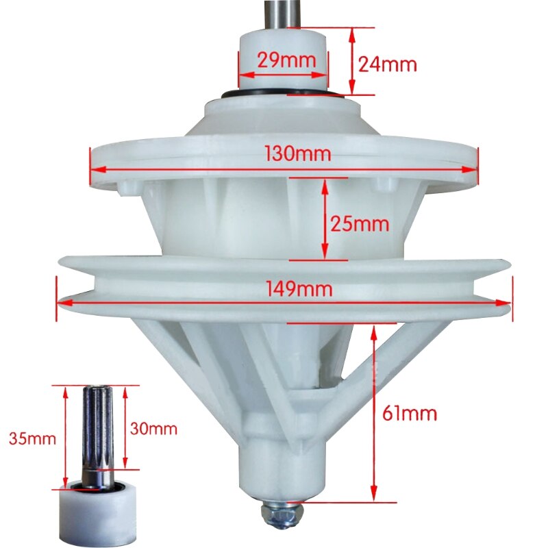 10 teeth shaft height 30/40/45/50mm Washing machine reducer 2022: 35 C