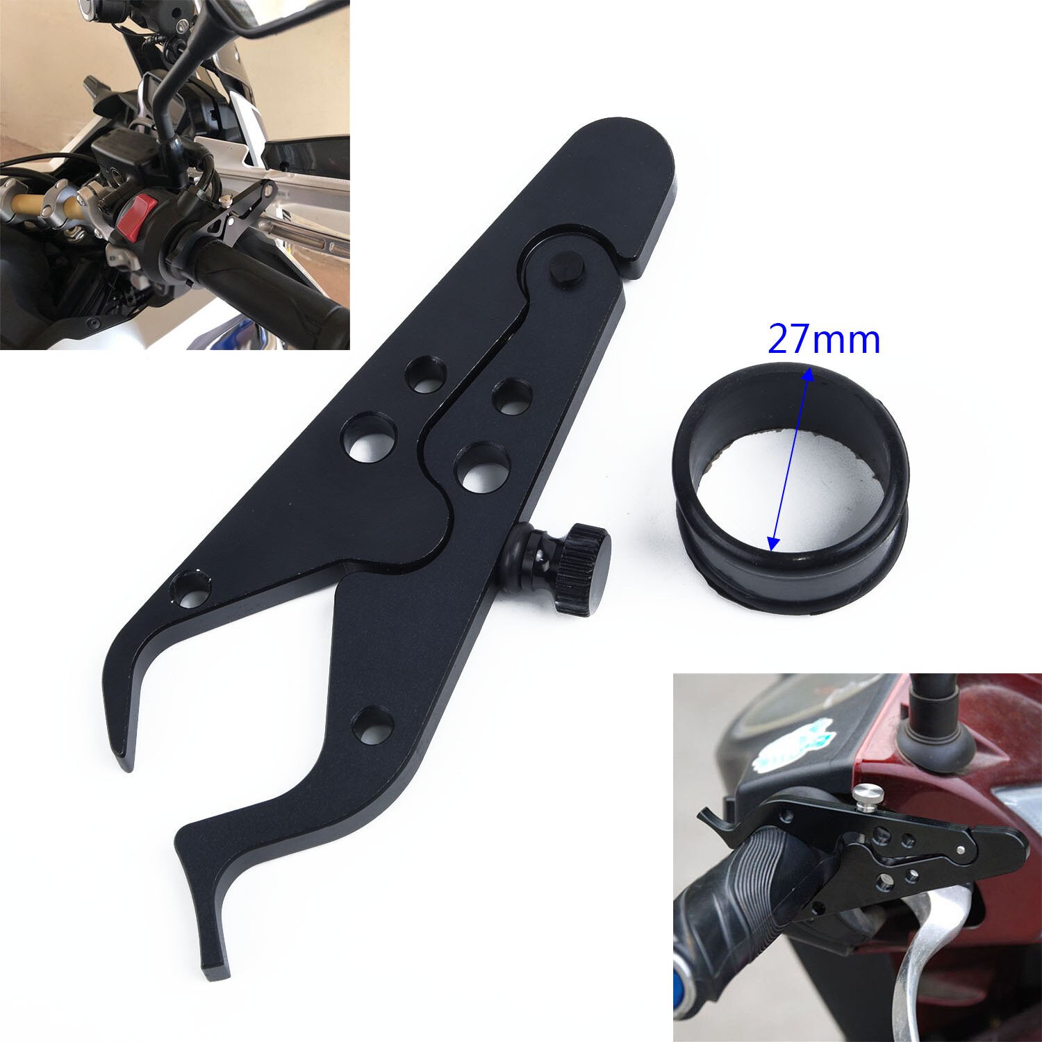 135x45x6.4mm Throttle Lock Oil lock handle Handlebars Accessory Rubber