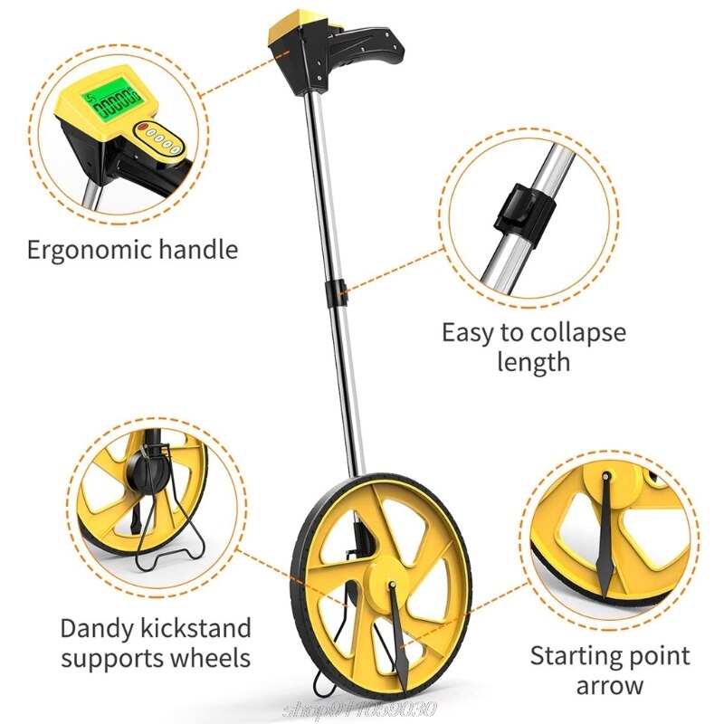 Measuring Wheel Collapsible with Kickstand Cloth Carrying Bag