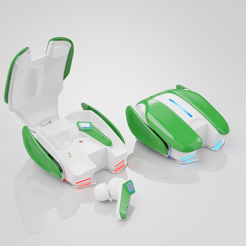 Auriculares Bluetooth para videojuegos, aspecto fresco, Base de aleación de aluminio, iluminación, juego de música, Dualmode, baja latencia, efecto de sonido HiFi