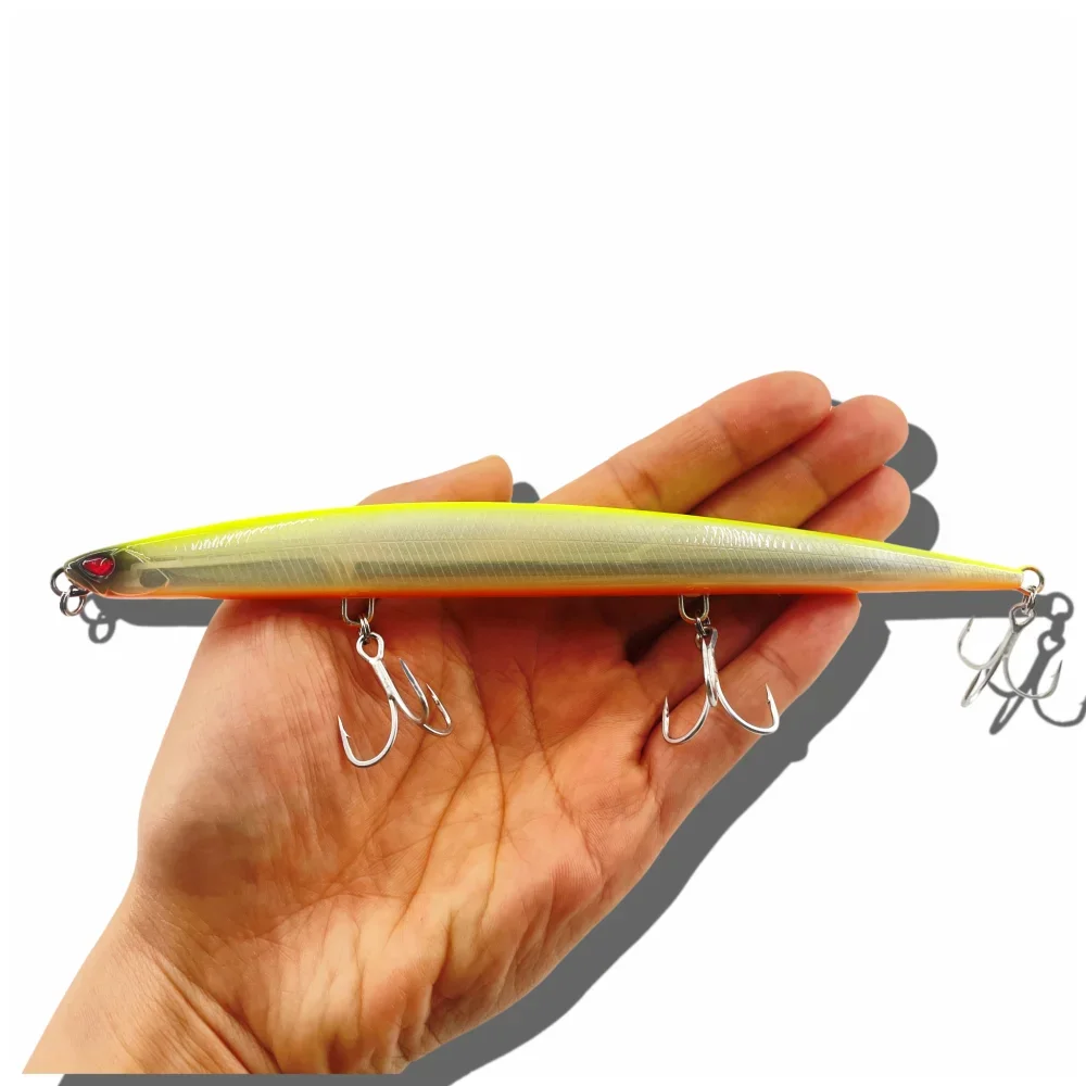 Sinking Minnow Pencil Fishing Lures Monster Shot Casting Saltwater Artificial Tuna Swimbait Bonitos leurre Duo Press Bait lure: Blue