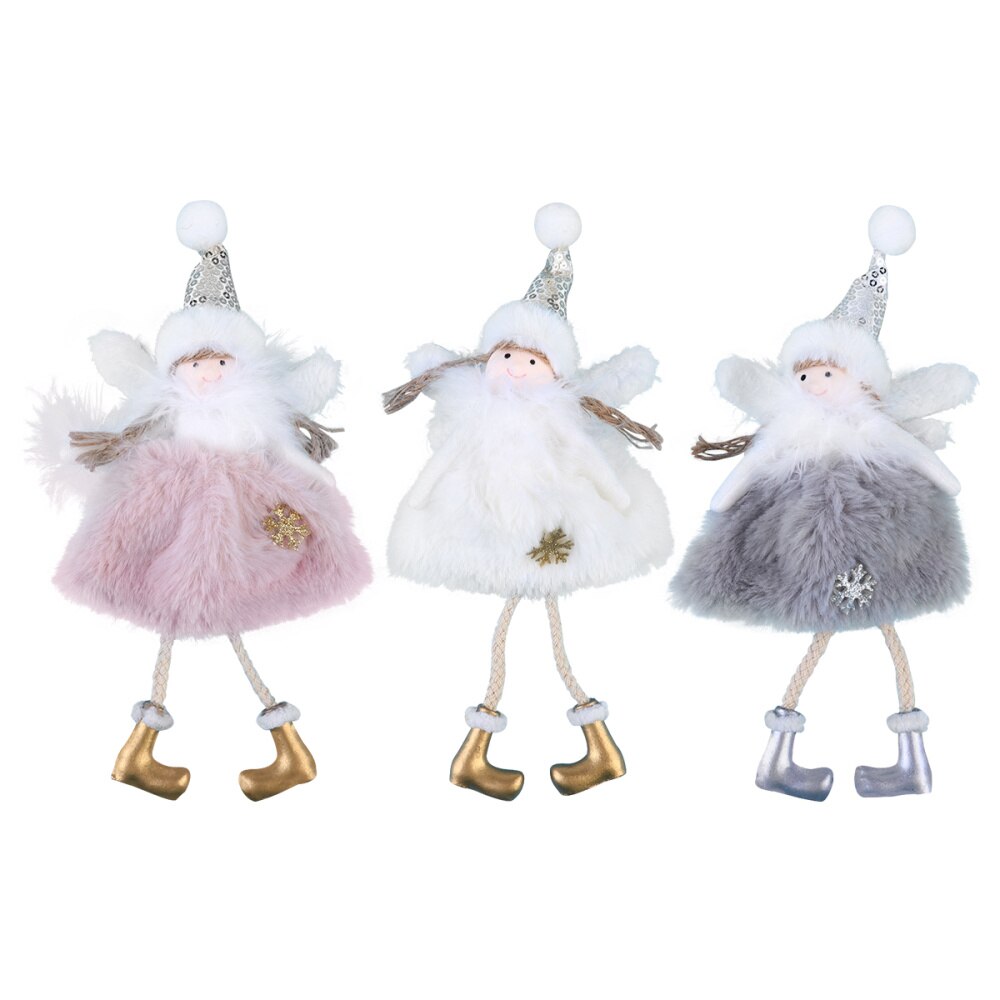 3 Pcs Adorable Angel Christmas Tree Hanging Pendants: Default Title