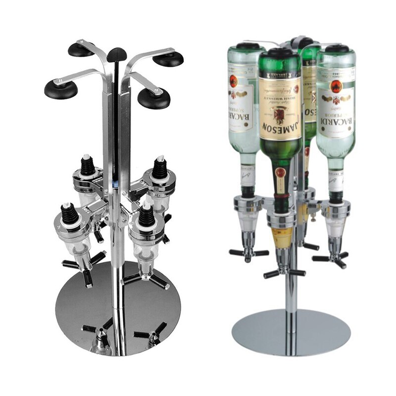 Drink Dispenser Stainless Steel Wall Mount Stand Drinks Optics Bar Butler Spirits Party Bar Kitchen Gadgets