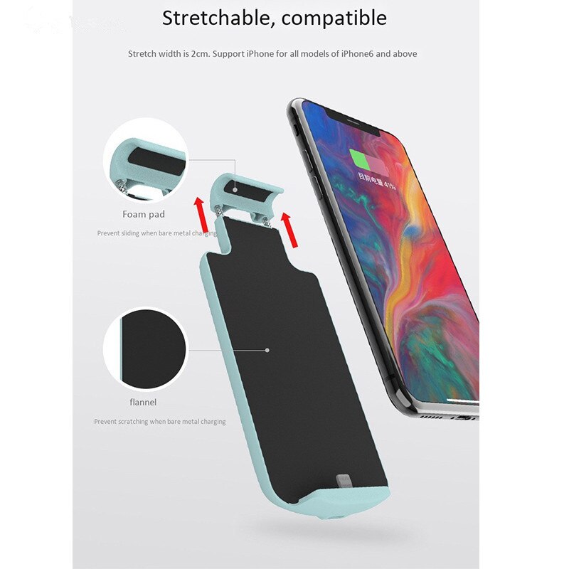 5000mAh Universal Battery Case For iPhone 6 6S 7 8 Plus Charging Case Backup Battery Charger Back Cover for iPhone X XS Max