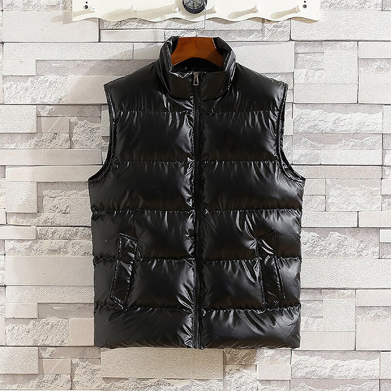 Merke vinter ermeløs jakke herre Vest stativ krage lys jakke herre Vest holde varmen Vest herre pluss størrelse m -4xl