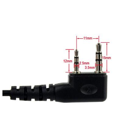 Helm Headset 2 Pin Ptt Motorfiets Hoofdtelefoon Voor Walkie Talkie Kenwood Baofeng Puxing Ham Radio Twee Manier Radio