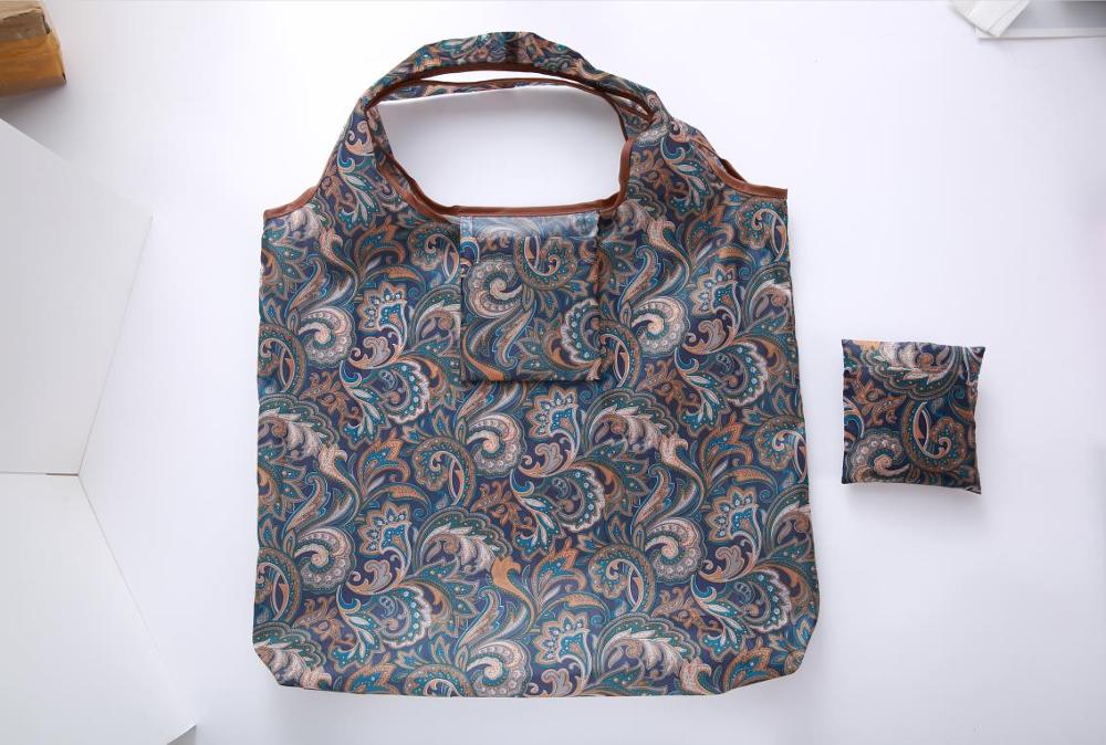 lemon Style Foldable handbags Need environment storage bags green shopping bag Tote polyester Folding pouch bag: New 01
