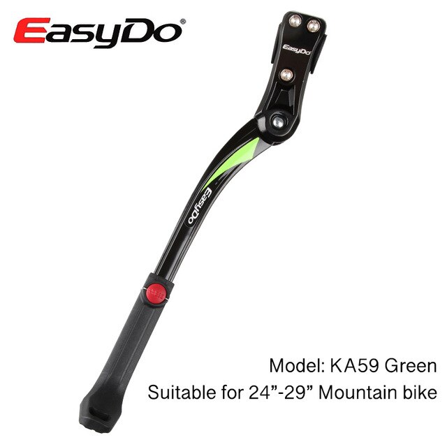 Easydo 24 " -29 " mtb racefiets standaard parkeerrekken mountainbike ondersteuning zijstandaard voetensteun verstelbaar 34-41cm: Ka59- groene