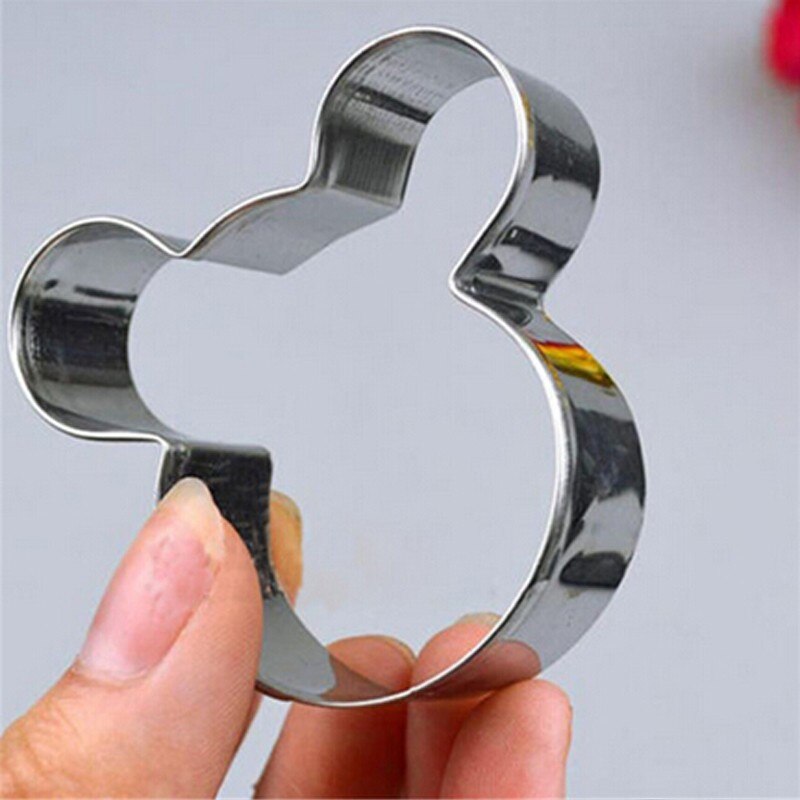 3 pcs Mouse Cookie Cutter Rvs Cut Biscuit Mold Koken Gereedschap Set Groente Chopper Fondant Sugarcraft Cakevorm