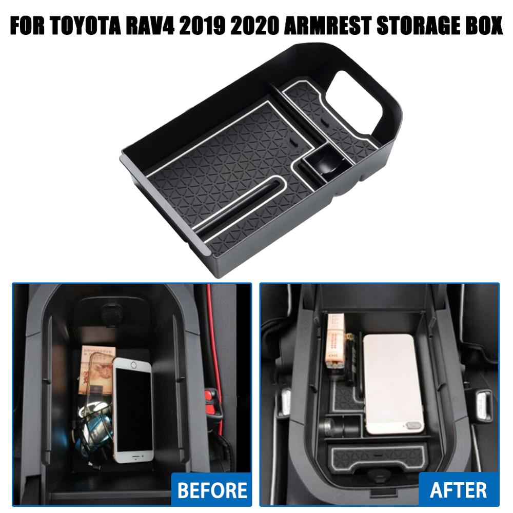 Auto Armsteun Middenconsole Storage Box Organizer Tray Voor Toyota RAV4