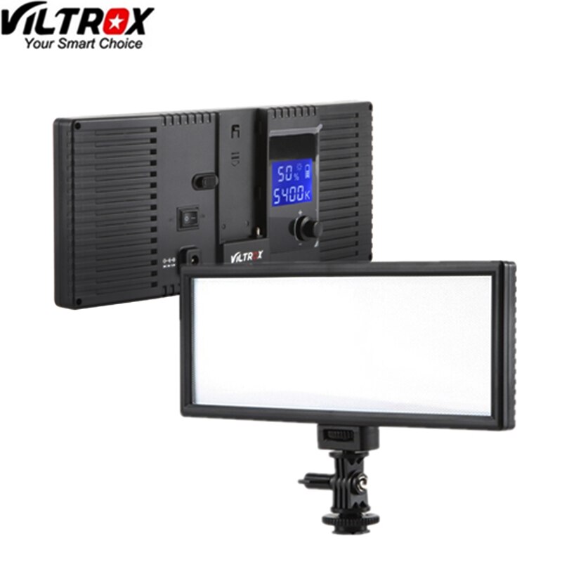 Viltrox  l132b kamera led lys ultra tynd lcd skærm dæmpbar studio led lys lampe panel til dslr kamera dv videokamera: Viltrox  l132b