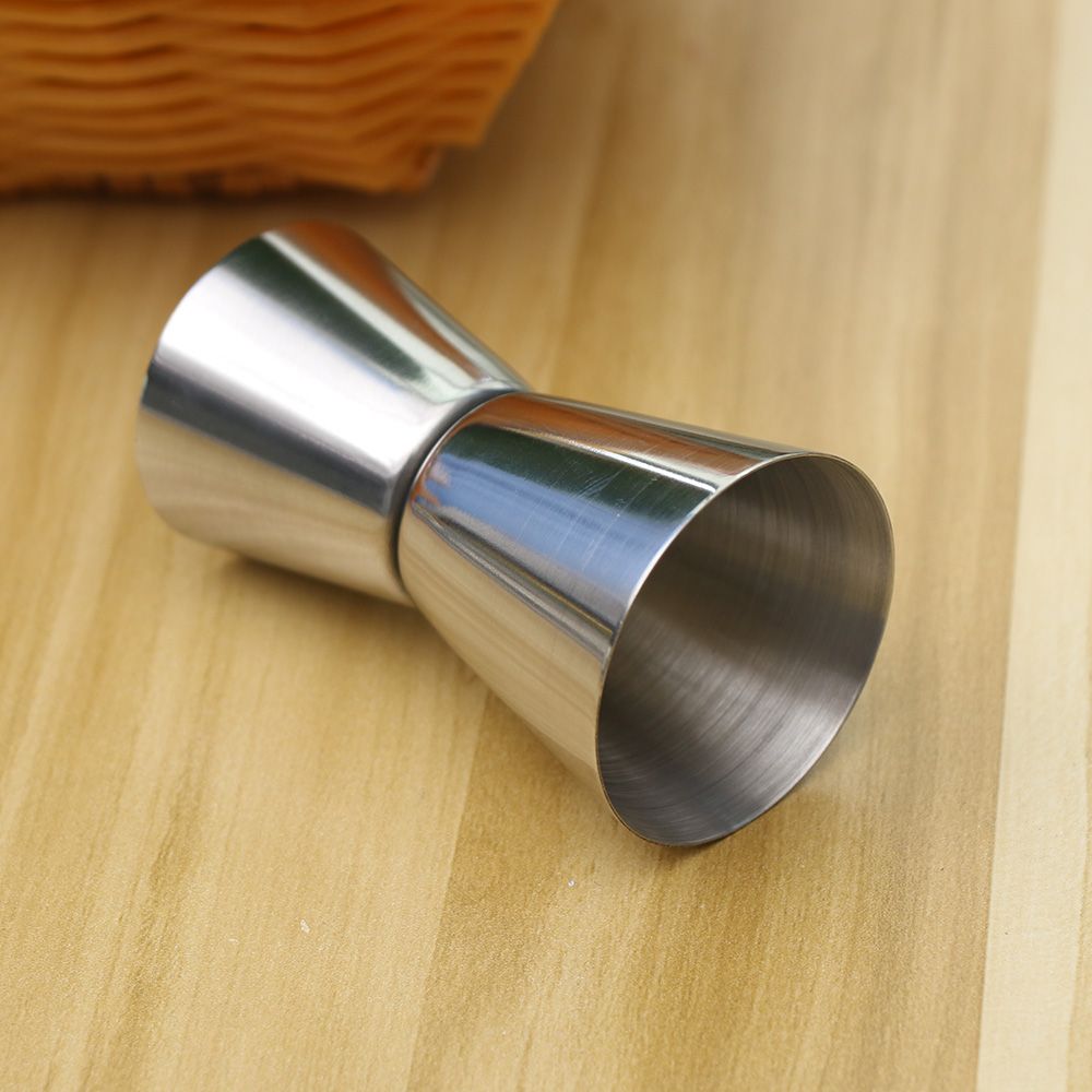 Rostfria drycker mäter 25/50 ml jigger blandning mätande sprit verktyg