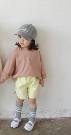 Herfst Product Koreaanse Versie Van Ok Bedrukt Katoen Kinderen Lange Mouwen T-shirt Meisjes Dieptepunt Vrouwelijke Baby: Roze / 130cm