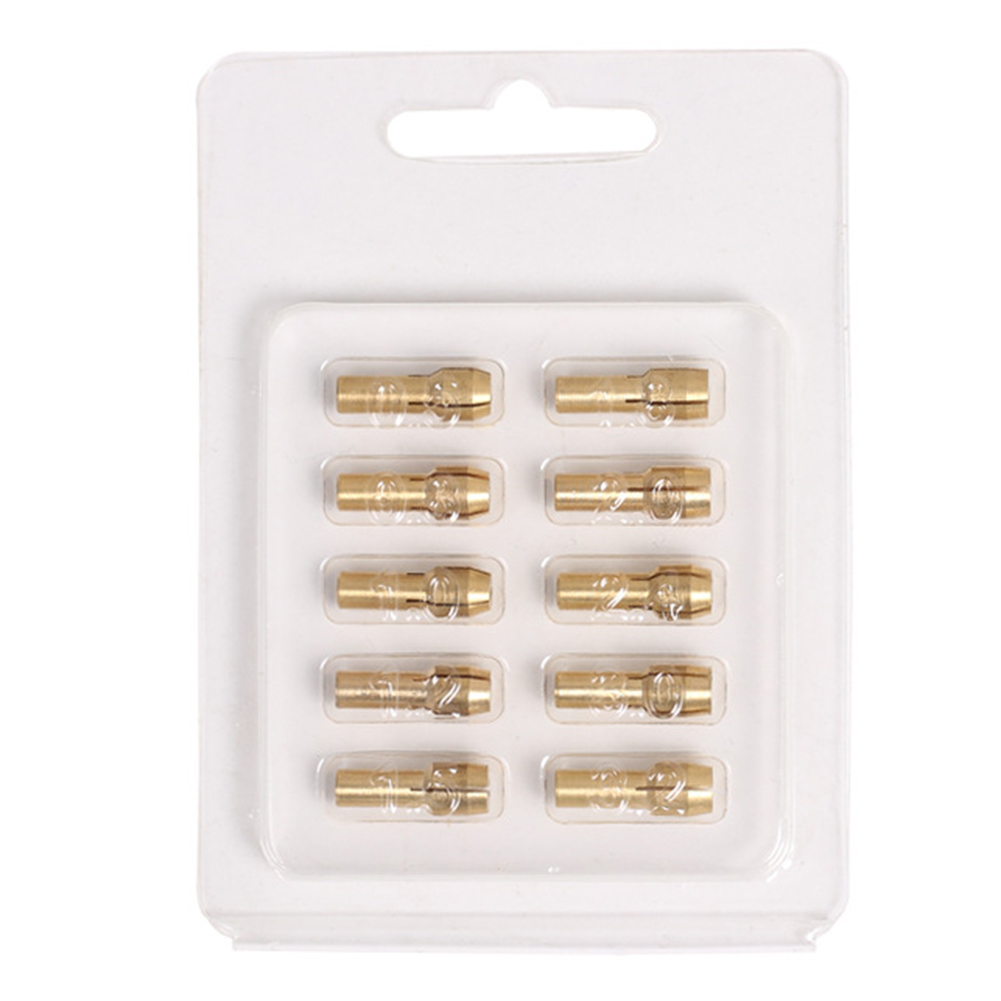 Brocas de taladro de 10 piezas, Mini Portabrocas de latón para herramienta rotativa Dremel, 4,3mm de diámetro, 0,5mm-3,2mm, accesorio eléctrico