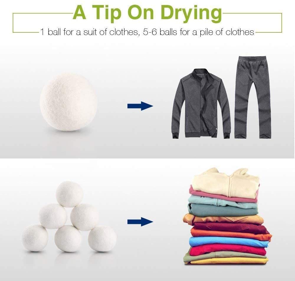 Reusable Wool Dryer Balls Magical Washing Tool for Washing Machine Cleaning Drying 4cm Fabric Softener Ball Laundry Balls