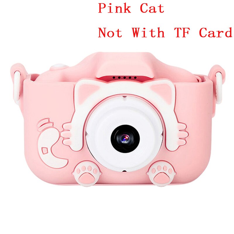 Mini Camera Kids Digital Camera Cartoon Toy HD Camera for Kids Educational Children's Camera Toys for Boy Girl Best: Pink Cat No Card