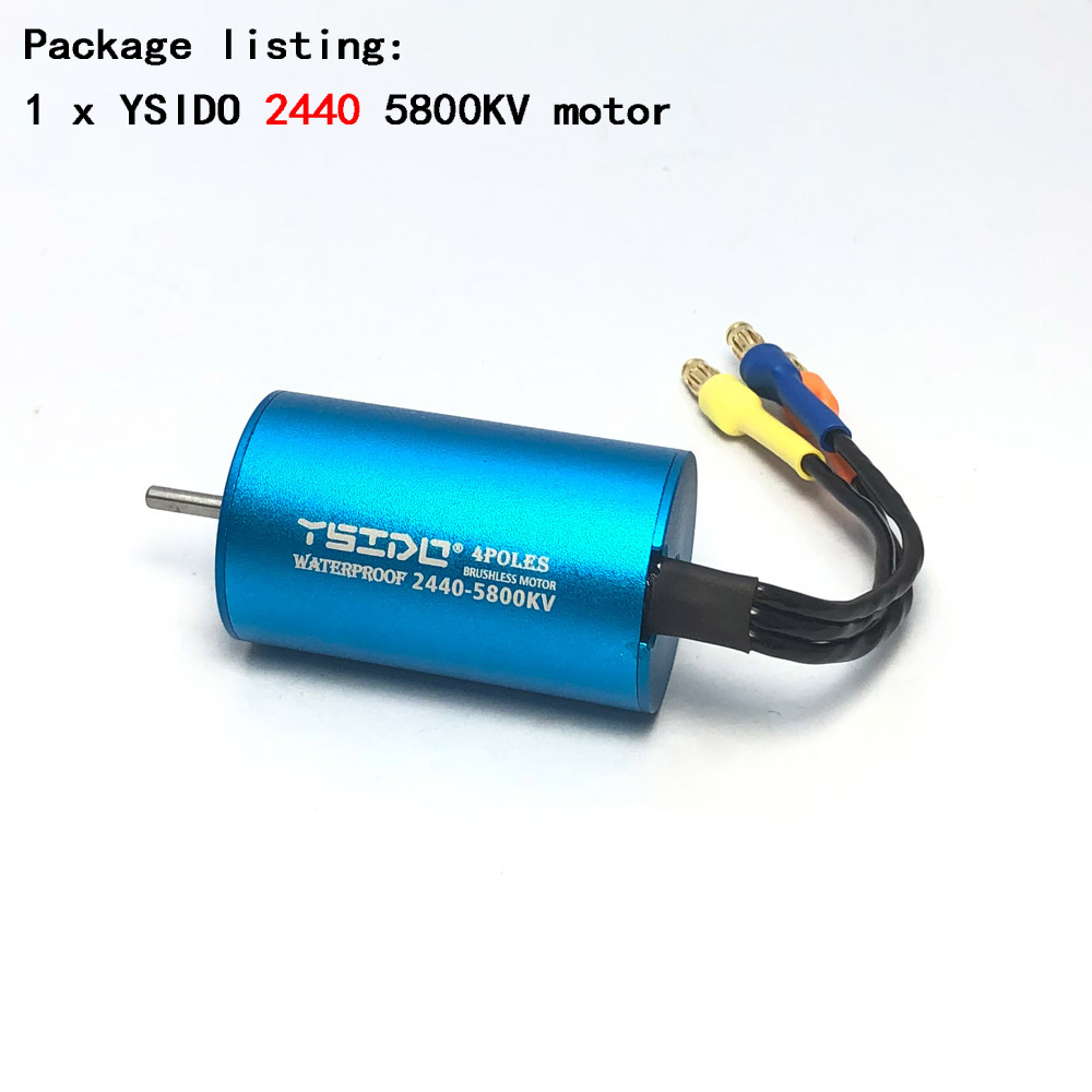 Ysido 2435 2440 2838 2847 børsteløs motor 35a 45a esc til wltoys 124016 remo Hobby xlh timaya redcat 1/12 1/14 1/16 rc båt bil: Lysegrå