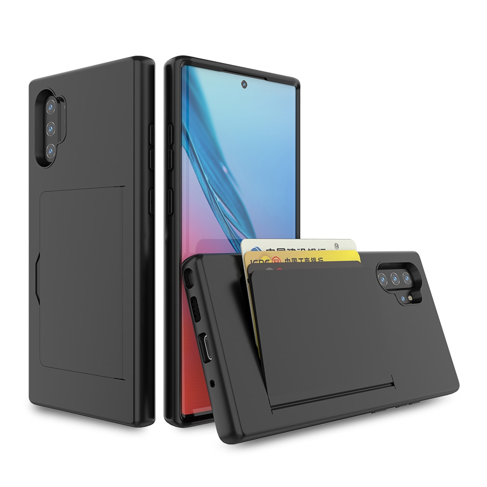 Voor Samsung Galaxy Note10 Note 10 plus Case Dual Layer TPU PC Hybrid Cover Shockproof Beschermende Note 10 + Note 10 Case Card Slot