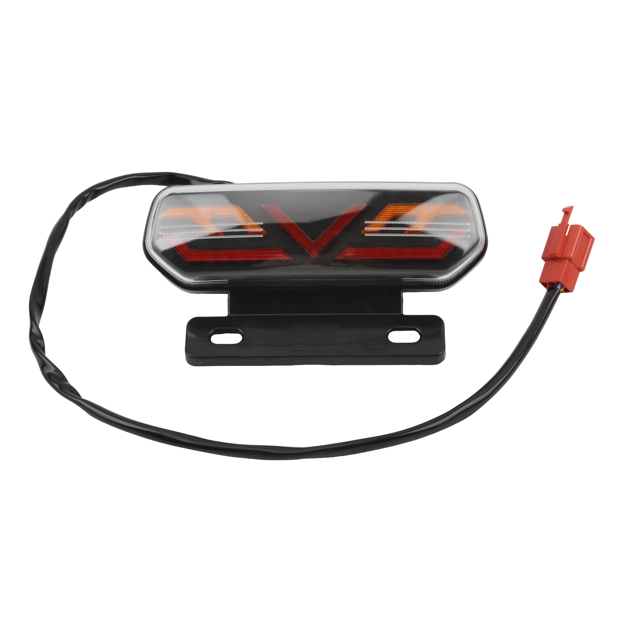 Luces traseras LED para motocicleta, luz trasera de freno para motocicleta, luz de giro de parada para moto, Dirt Pit Bike, piezas de ATV, 12V: Default Title