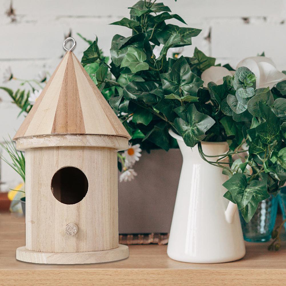 Newest DIY Bird House Bird Nest Outdoor Hanging Bird Feeder Kids Crafts for Outdoors Garden Home Decoration #CW