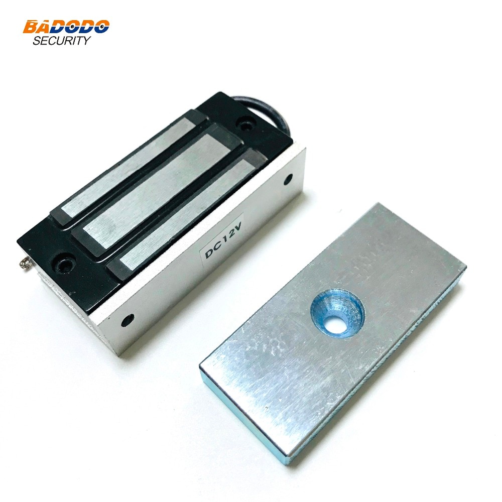 Mini single door electromagnetic lock magnetic lock 60Kg/100Lbs holding force for showcase cabinet door frameless glass door