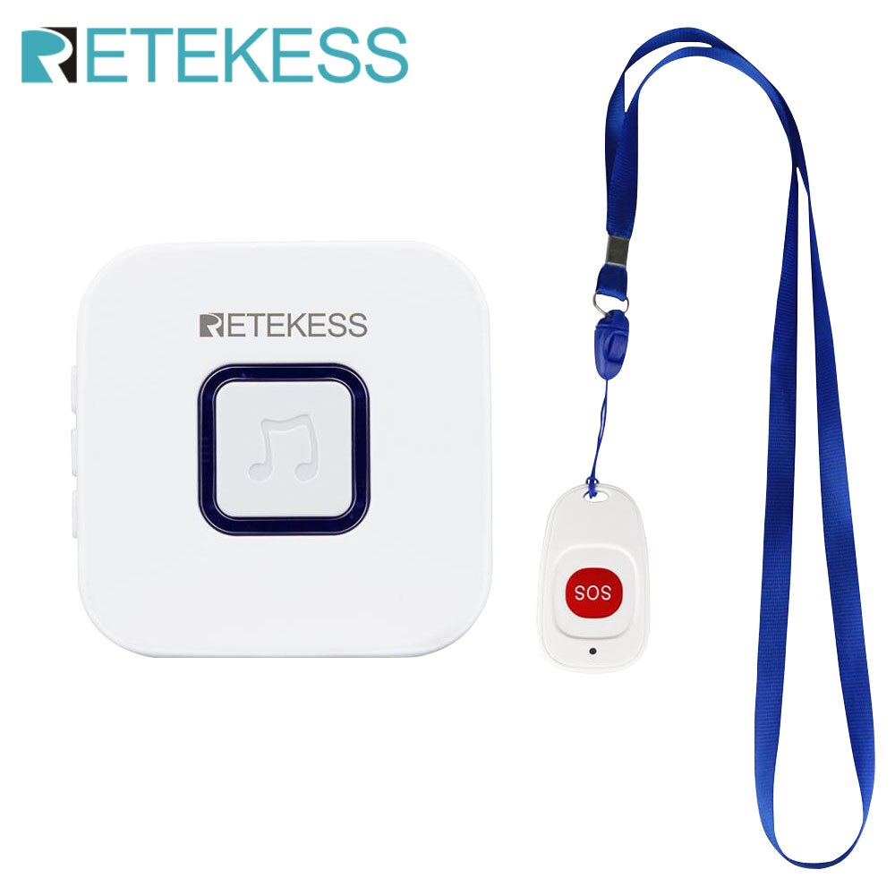 Retekess Caregiver cercapersone Wireless SOS pulsante di chiamata infermiera chiamata avviso sistema di assistenza paziente per pazienti anziani domestici