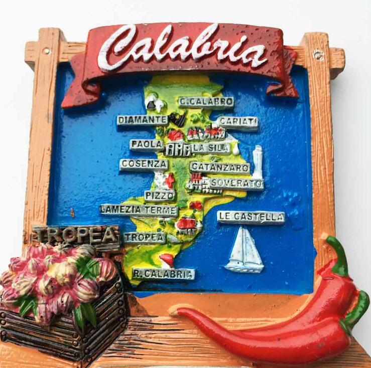 Tropea Italy Refrigerator Souvenir Map Magnetic Sticker Fridge Magnet Message Post Fridge Magnets Home Decor