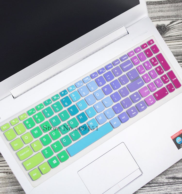 Til lenovo ideapad 300 17 300-17 700 700-15 700-17 500s-15 idé pad 700-15 isk 15.6 tommer silikone tastatur cover beskytter hud: Farve 1
