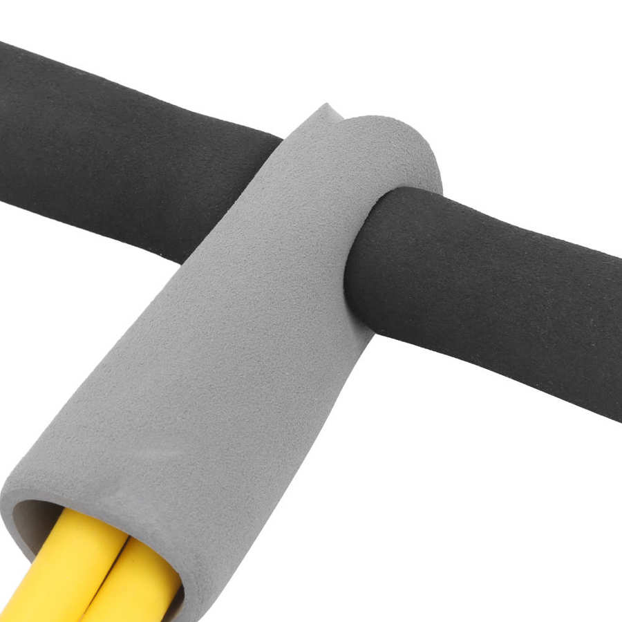 Elastic Leg Pull Rope 2 Tube Foot Pedal Pull Rope Elastic Leg Puller Sit‑Up Abdominal Fitness Training Equipment