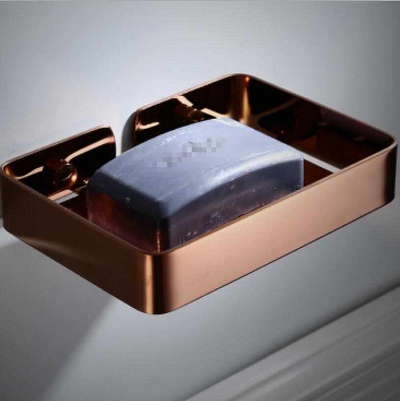 5 Colors 304 Stainless Steel Modern Bathroom Accessories Soap Holder Soap Box Soap Dish Soap Case: SMT268-RGL