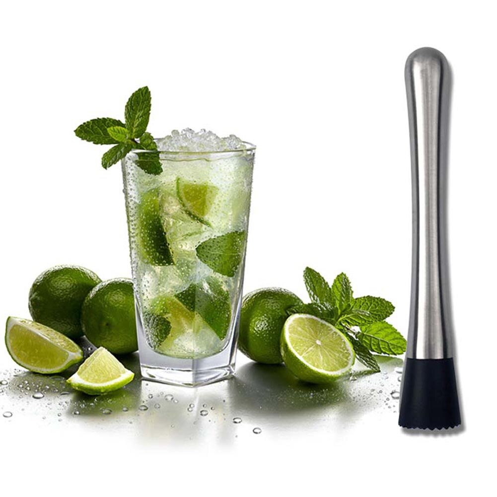 Muddler Rvs Bar Mixer Bar Mojito Cocktail Diy Drinken Fruit Muddler Verpletterd Ijs Bar Tool Hfing