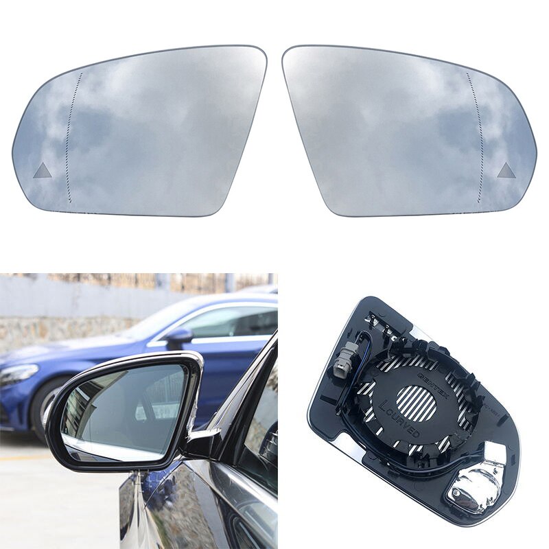 Vervanging Verwarmde Blind Spot Waarschuwing Achter Spiegel Glas Voor Mercedes-Benz Glc Klasse W205 W222 W217 w213 W238 Glc -