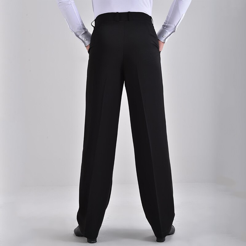 Latin Pants Men'S Ballroom Dance Dance Pants Black Trousers Dance Pants Modern Dance Pants Latin Dance Practice Clothes