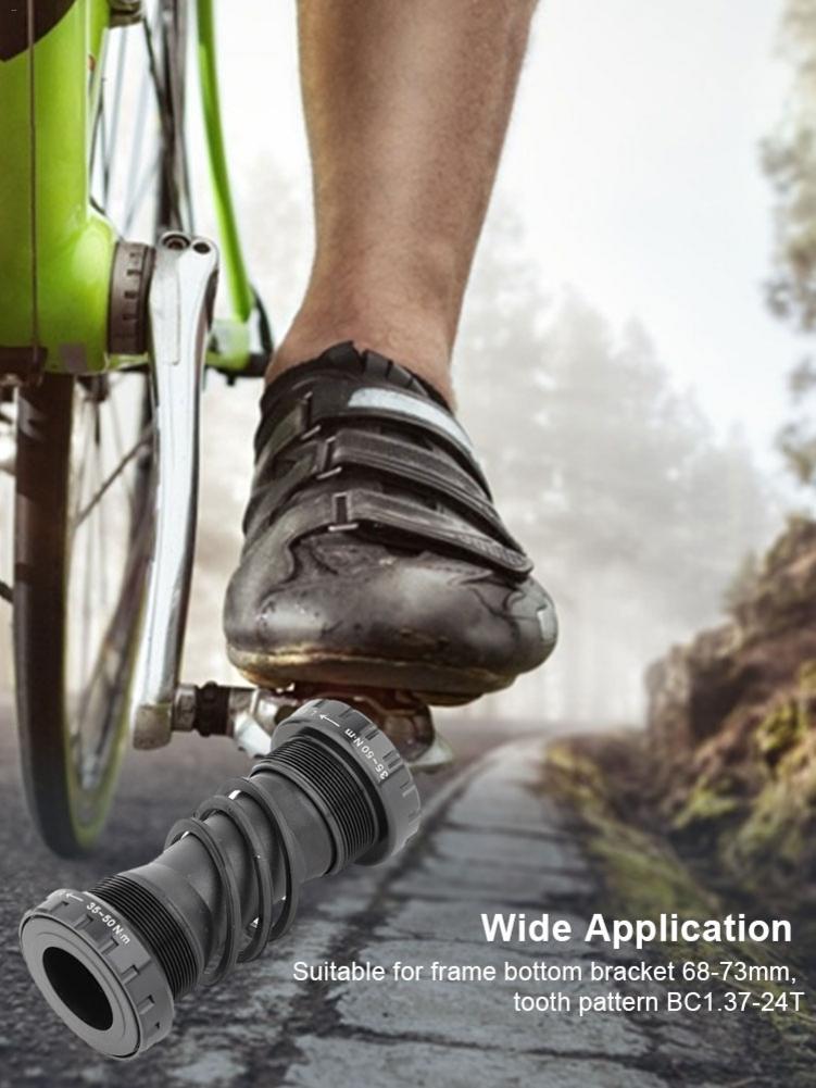 Bicycle Bottom Bracket Aluminum Integrated Crankset Bottom Bracket Hollow Threaded Bottom Bracket Bearings Bicycle Axis Parts