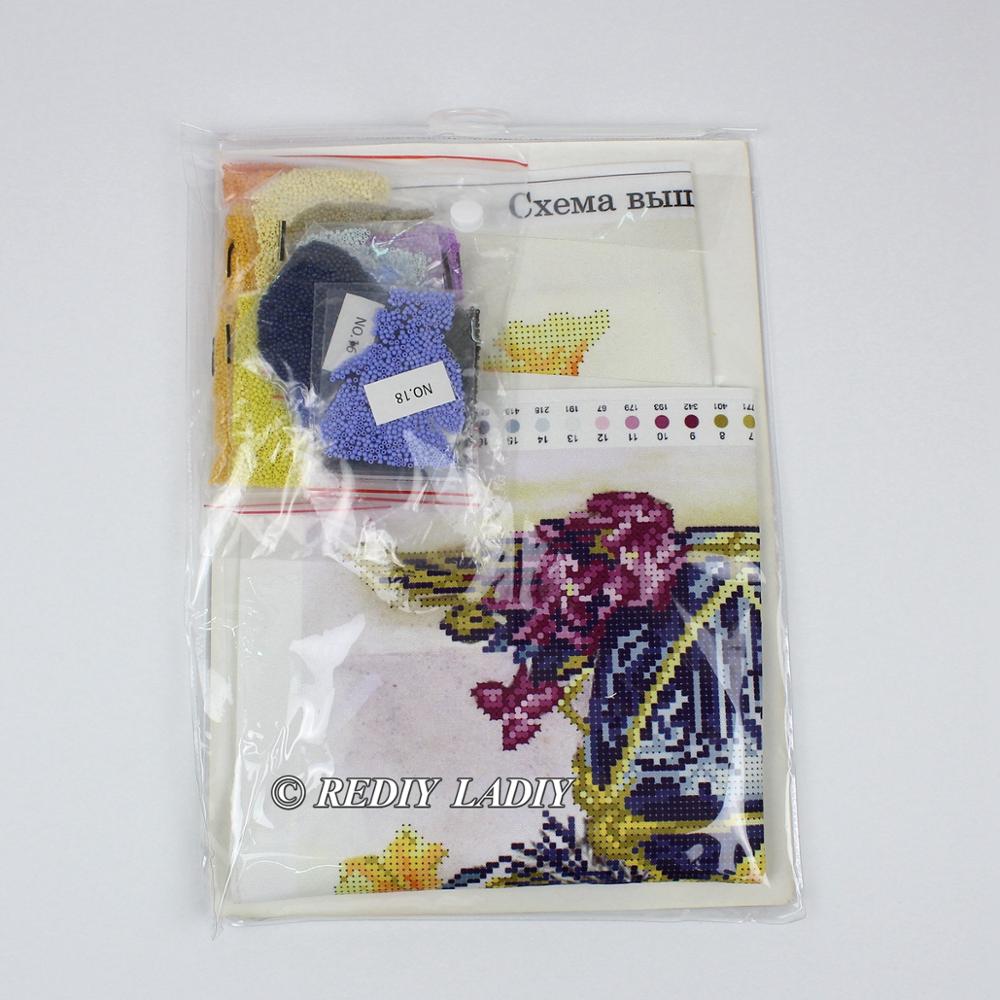 DIY Beaded Embroidery Kit Yellow Poppy Needlework Beads Partial Crystal Beaded Cross Stitch Hobby &amp; Crafts Beadwork