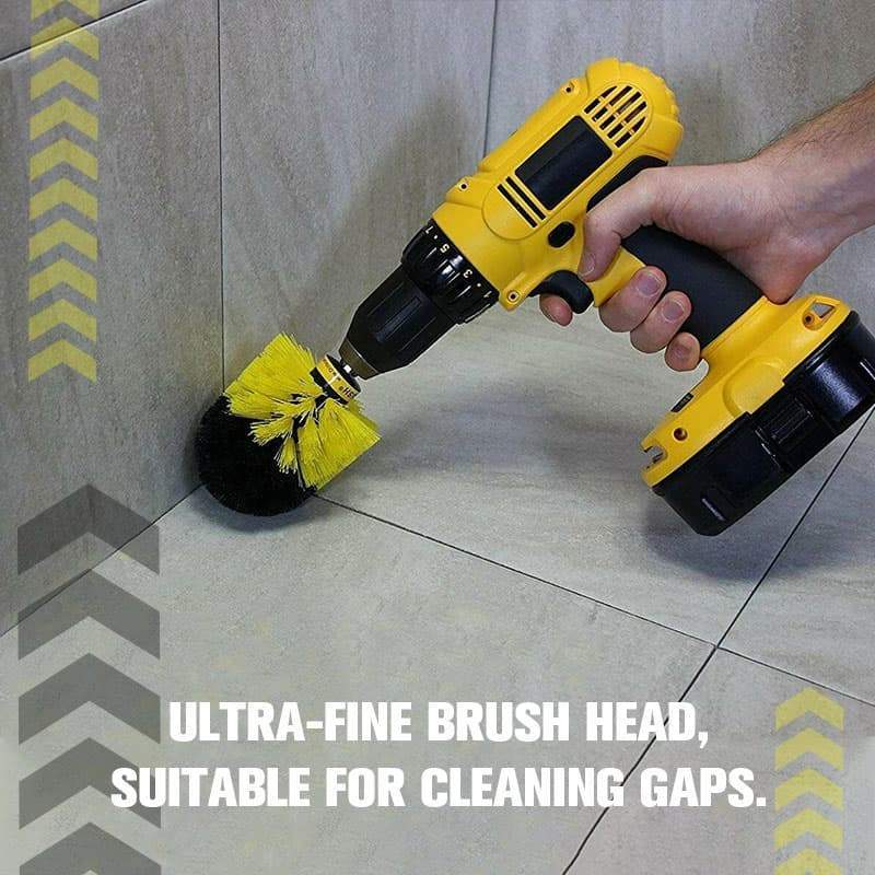 Drill Brush Set All Purpose Cleaner Scrubbing Brushes for Bathroom Surface Grout Tile Tub Shower Kitchen Auto Care Cleaning Tool