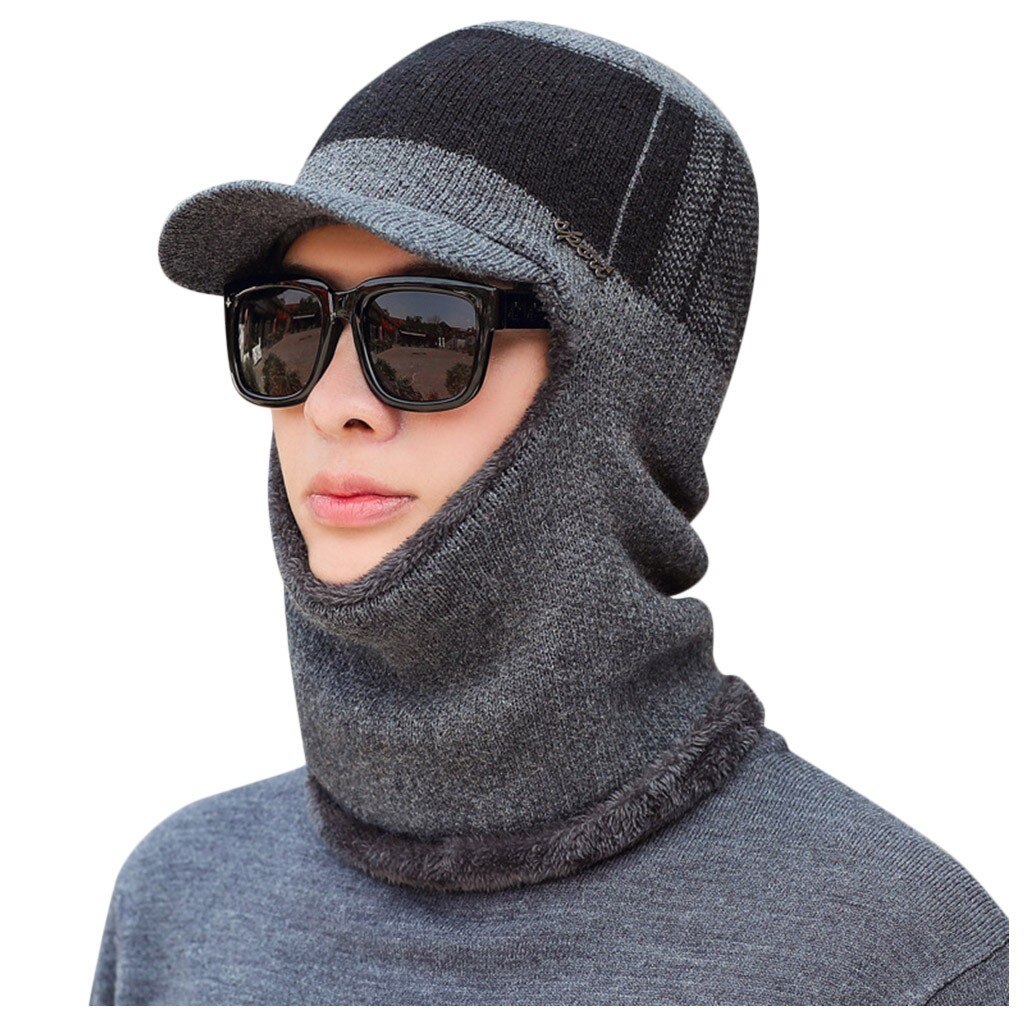 Accglory syksy talvi naiset ulkona pyöräily kylmä kuulosuojaimet talvi nuoriso lämmin huivi yksiosainen villa lippis naamio huivi hattu: Gy