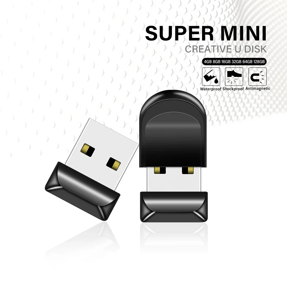 Super Mini USB Flash Drive 128GB Free Chian Memory Stick Business Pen Drive 64GB High Speed Pendrive 32GB U Disk