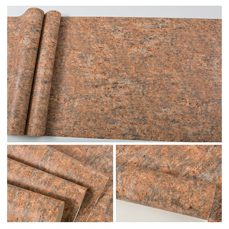 Papel de parede estilo industrial nostálgico, papel de parede estilo industrial retrô mottled para café, restaurante, loja de roupas, cimento, cinza: Verde exército
