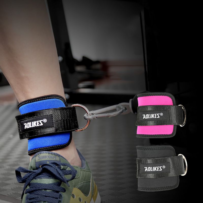 Strength Training Fitness Ring Ankle Strap Resistance Band Rope Accessories Sport Protective Gear Weight Lifting Ankle Belt