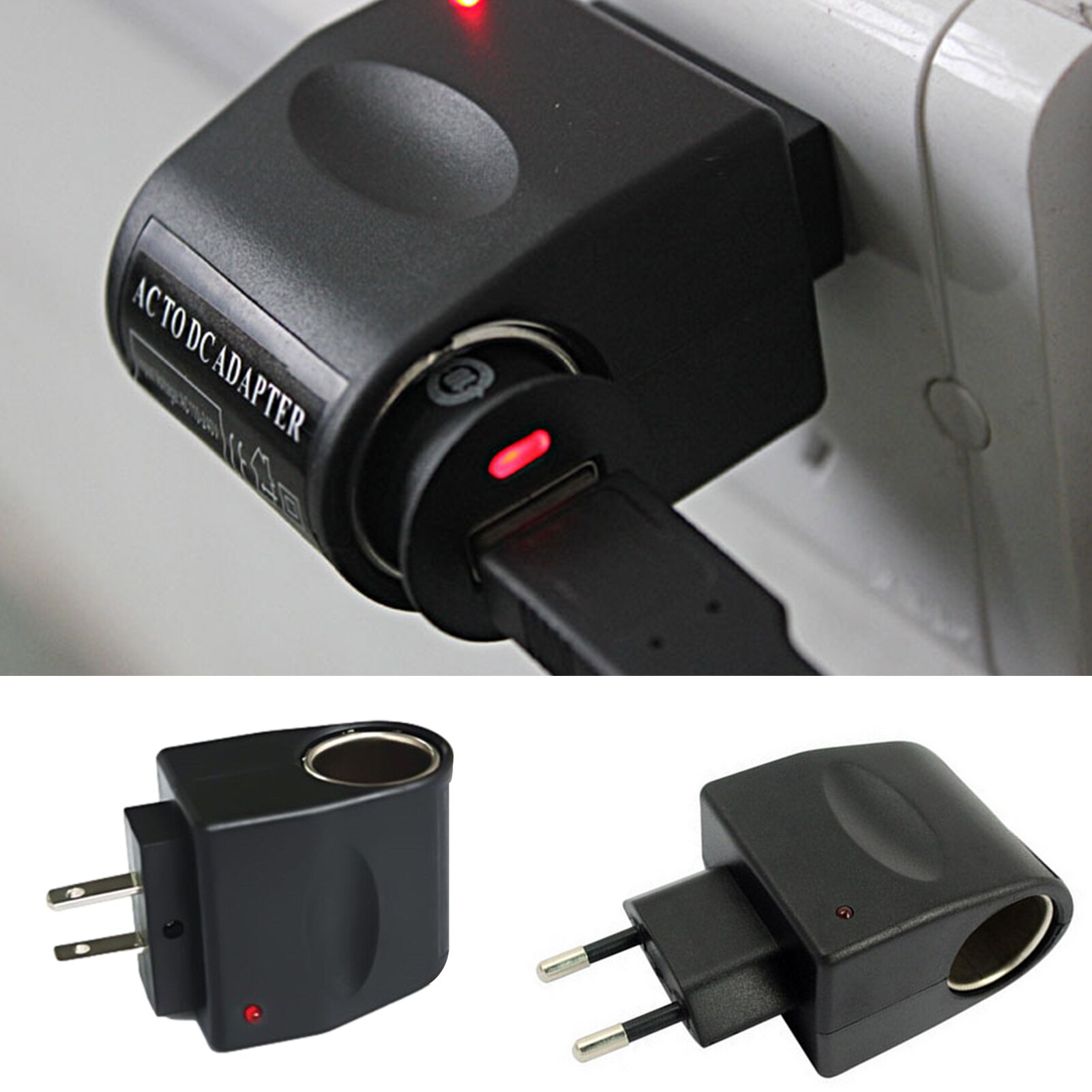 220V AC Auf 12V DC Auto Zigarette Leichter Zauberstab Steckdose Stecker Adapter Konverter EU UNS Stecker Neue fallendes
