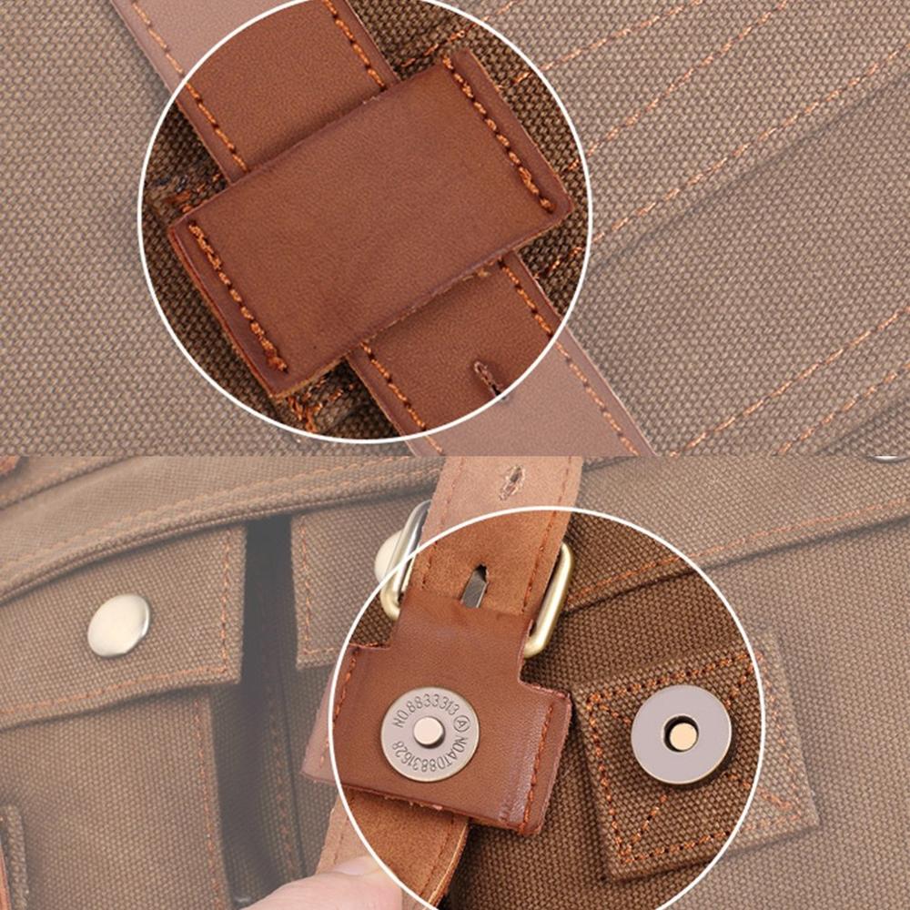 Kucko-Bolso de hombro clásico de lona para hombre, bandolera de mensajero, bolsa de pecho antiarañazos para deportes al aire libre, bolsa de viaje informal