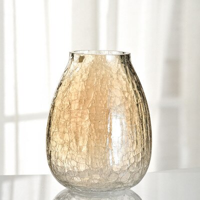 Nordisk relief glasvase blomsterarrangement hydroponisk vintage vase boligdekoration skyde rekvisitter til centerpieces til bryllupper: C2