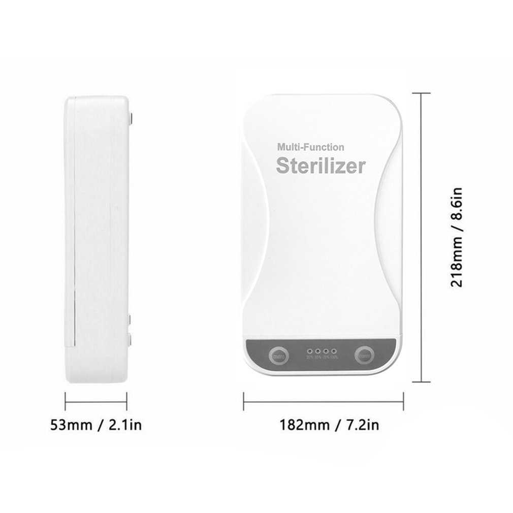 Quick UV Light Phone Sterilizer Box Jewelry Phones Cleaner USB Personal Sanitizer Disinfection Cabinet