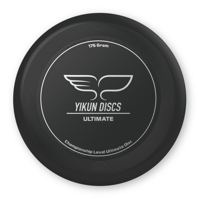 175G Professionele Ultimate Flying Disc Gecertificeerd Door Wfdf Voor Ultieme Disc Concurrentie Sport Yikun Disc: Black