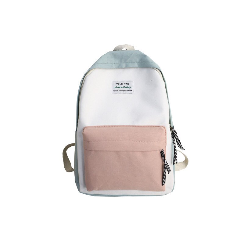 femme toile voyage Sac à Dos femmes Mochila Feminina Sac A Dos Sac à Dos sacs d'école pour adolescente Sac à Dos: Green