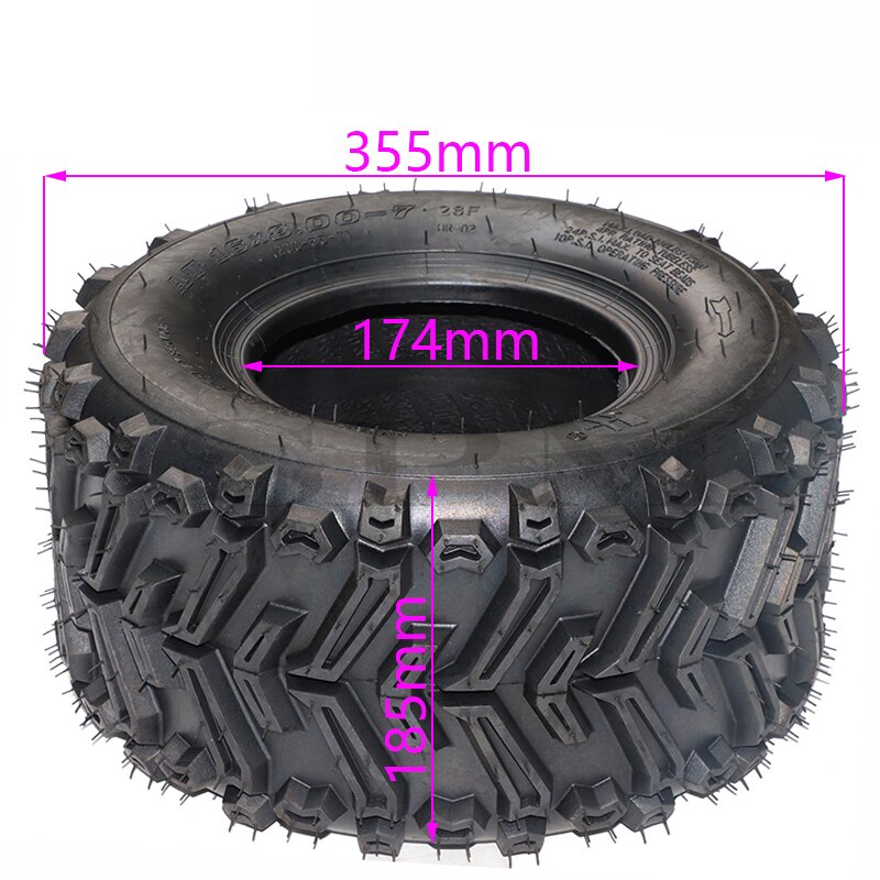 16X8-7 (200/55-7) Kart Auto pièces 7 pouces ATV pneus 16X8.00-7 16*8-7 autoroute pneu tout-terrain pneus de roue résistant à l'usure