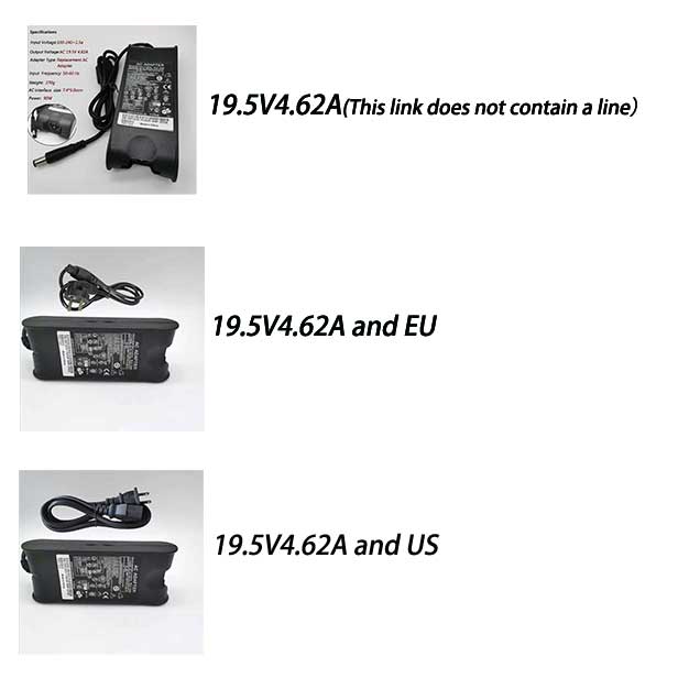 19.5V 4.62A 7.4 * 5mm PA-10 AC Adapter For Dell Inspiron 1545 N4030 N4050 1400 D610 N4010 D620 1420 D800 E6400 PA-1900-02D