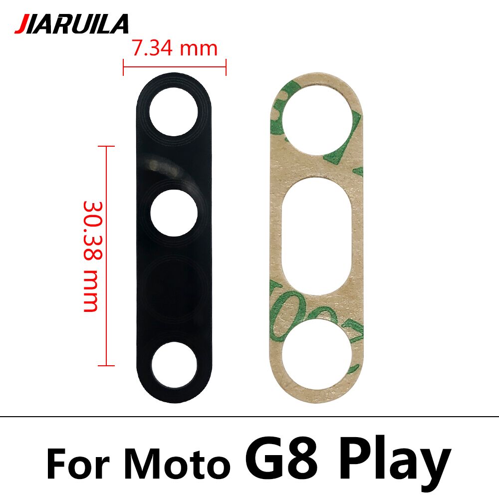 Tylna kamera szklana osłona obiektywu z klejem do Motorola Moto G4 G5s G6 G7 G8 Plus Play Power Lite: G8 Play